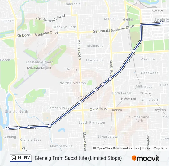GLN2 Bus Line Map