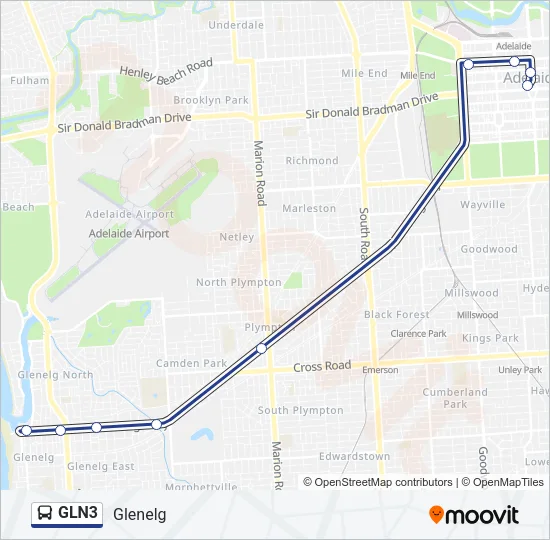 GLN3 Bus Line Map