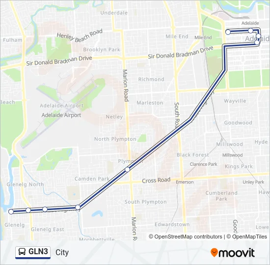 GLN3 Bus Line Map