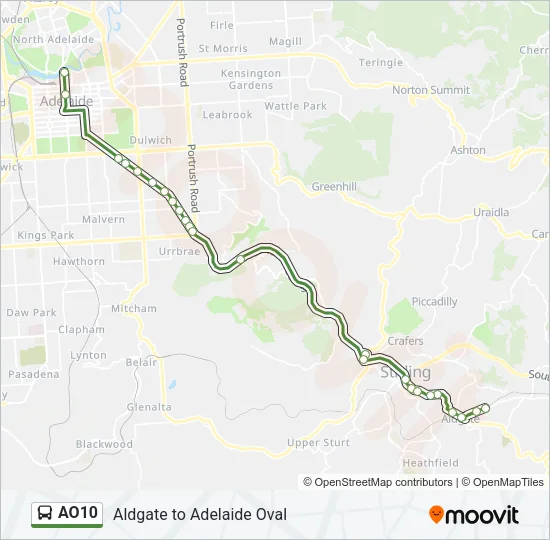 AO10 Bus Line Map