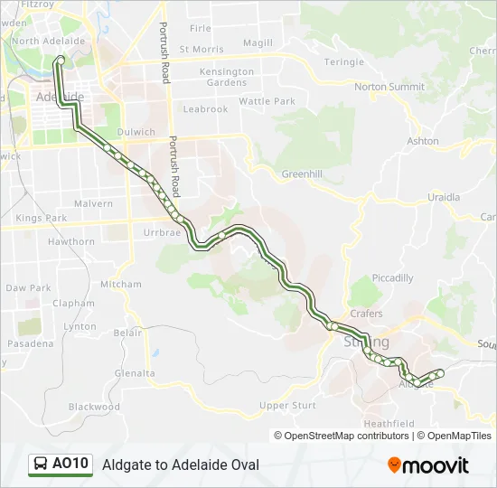AO10 Bus Line Map