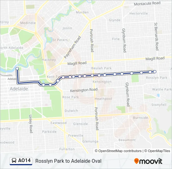 AO14 Bus Line Map