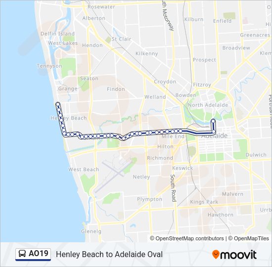 AO19 Bus Line Map