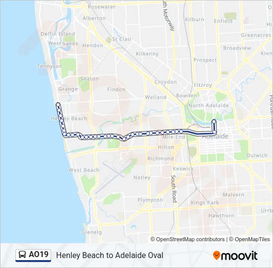 AO19 Bus Line Map