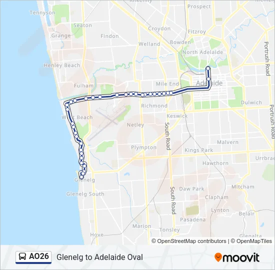 AO26 Bus Line Map