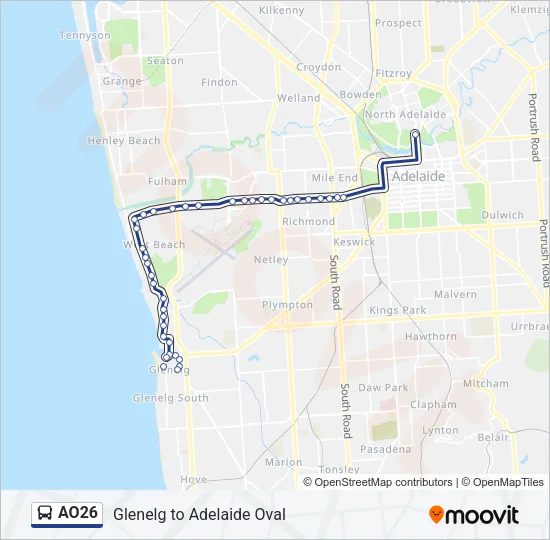 AO26 Bus Line Map