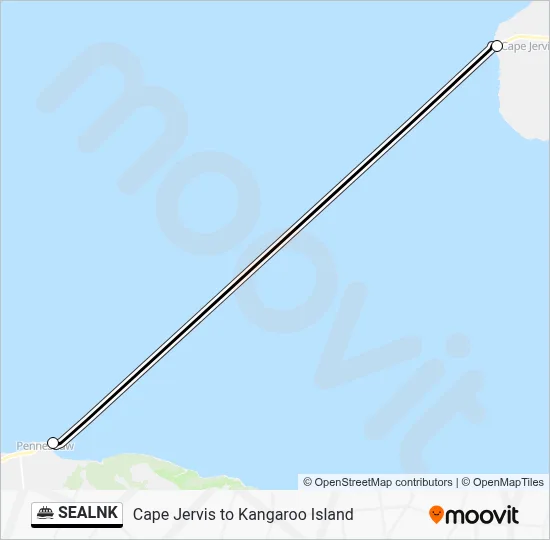 Mapa de SEALNK de ferry