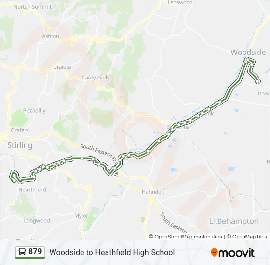 879 Bus Line Map