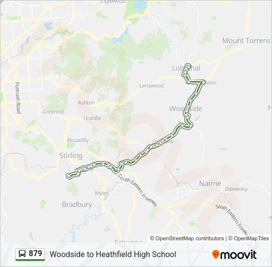 879 Bus Line Map