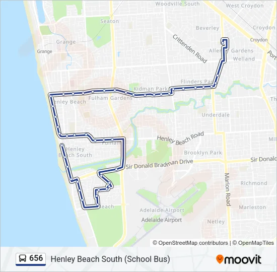 656 Bus Line Map