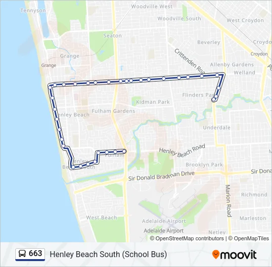 663 Bus Line Map