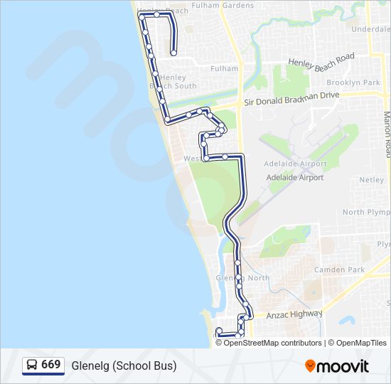 669 Bus Line Map