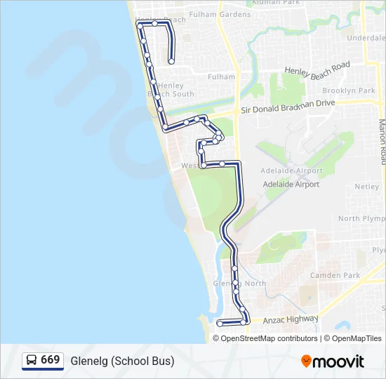 669 Bus Line Map