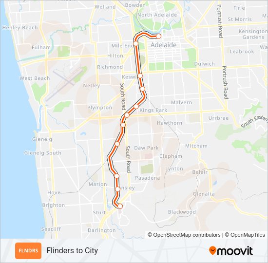 FLNDRS Train Line Map