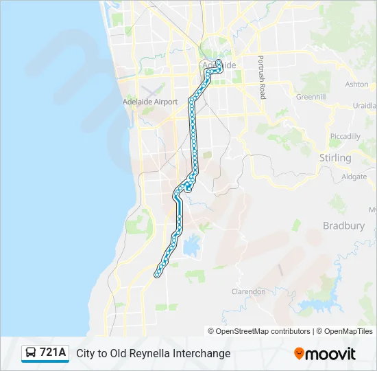 721A Bus Line Map