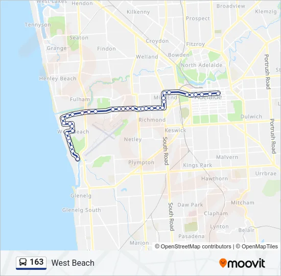 163 Bus Line Map