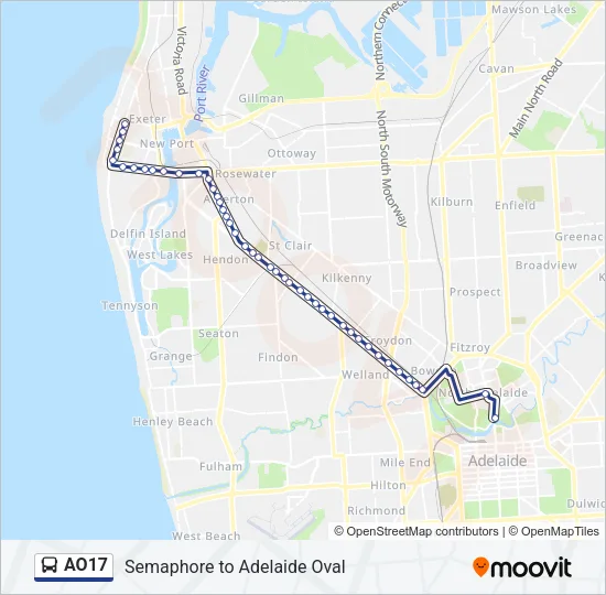 AO17 Bus Line Map