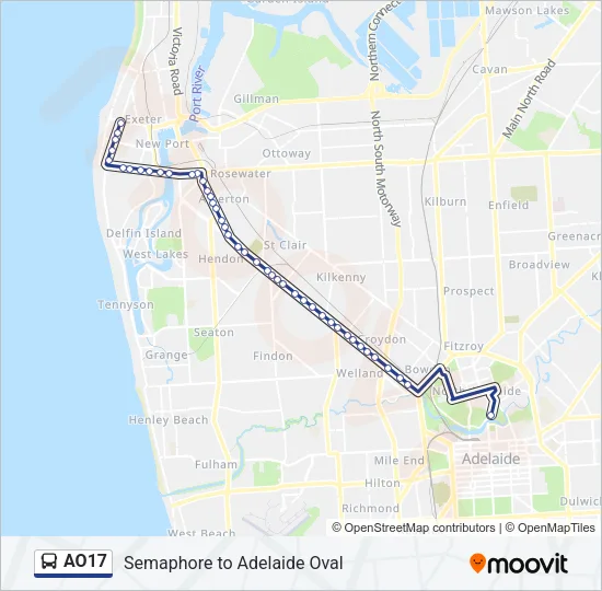 AO17 Bus Line Map