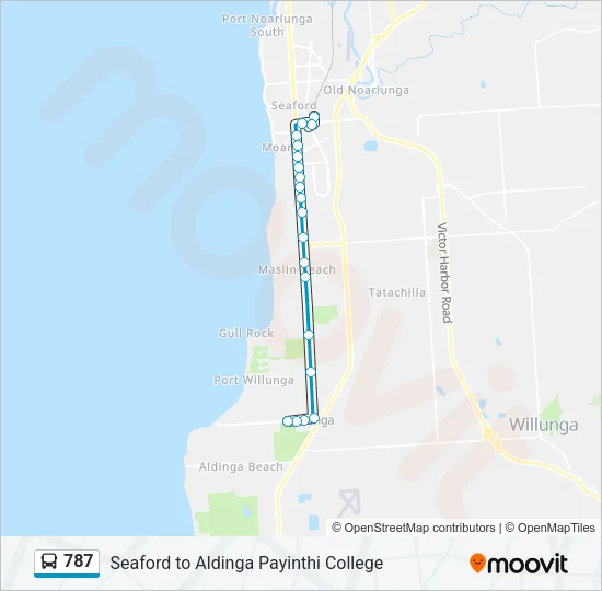 787 Bus Line Map