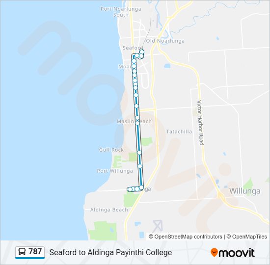 787 Bus Line Map