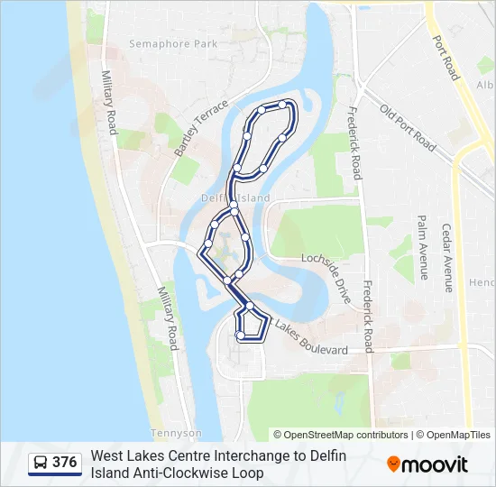 376 Bus Line Map