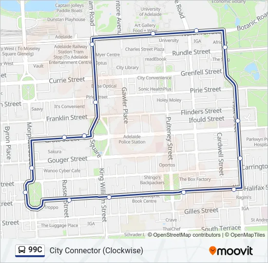 99C Bus Line Map