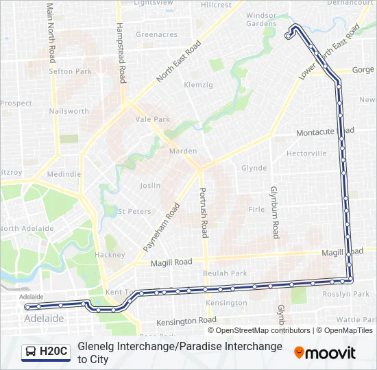 H20C Bus Line Map