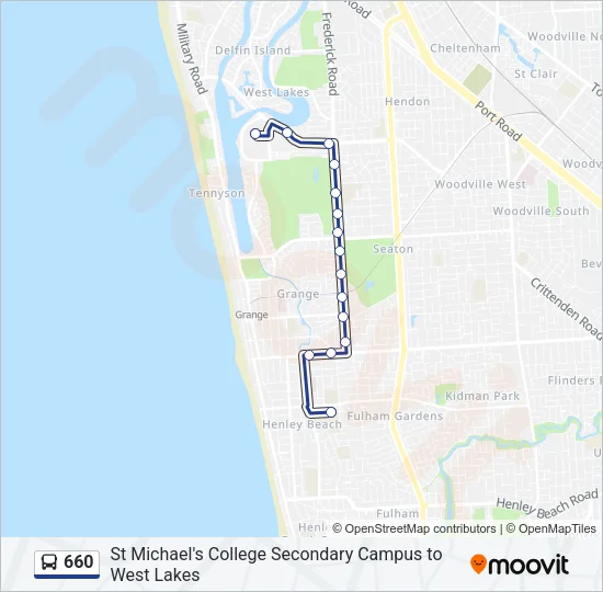 660 Bus Line Map