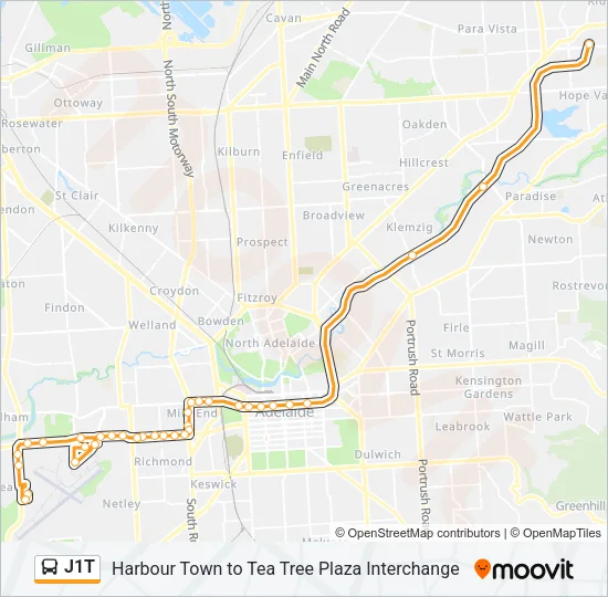 J1T Bus Line Map