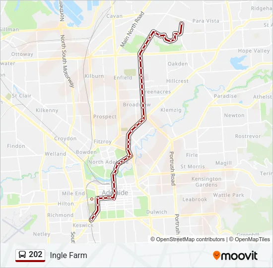 202 Bus Line Map