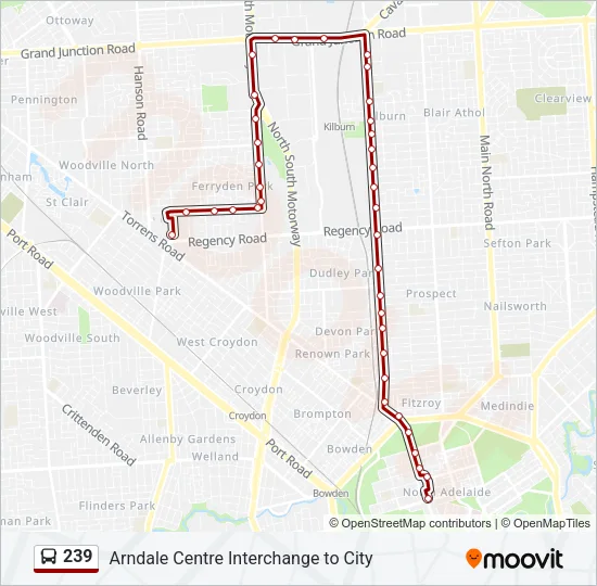 239 Bus Line Map