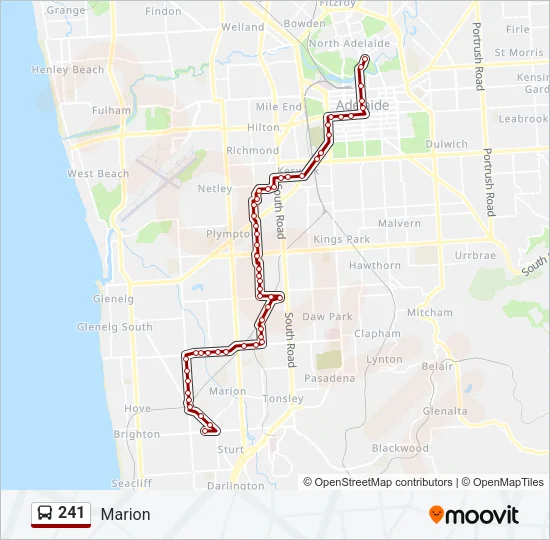 241 Bus Line Map