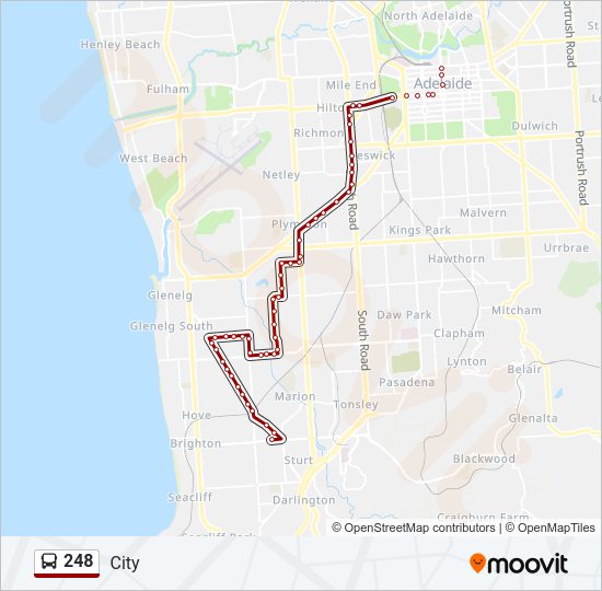 248 bus Line Map