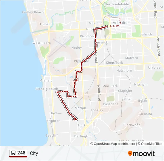 248 Bus Line Map
