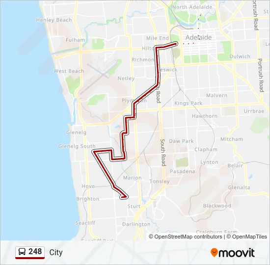 248 Bus Line Map