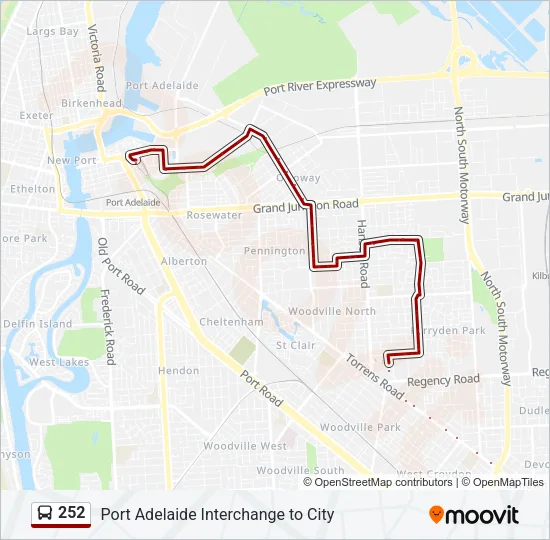 252 Bus Line Map