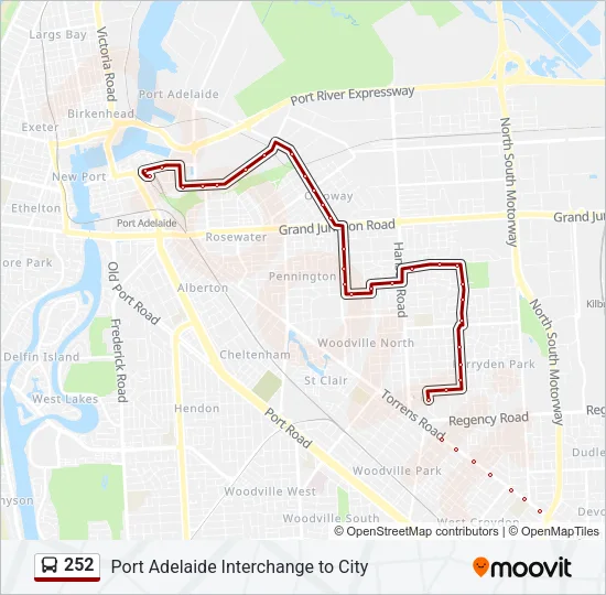 252 Bus Line Map