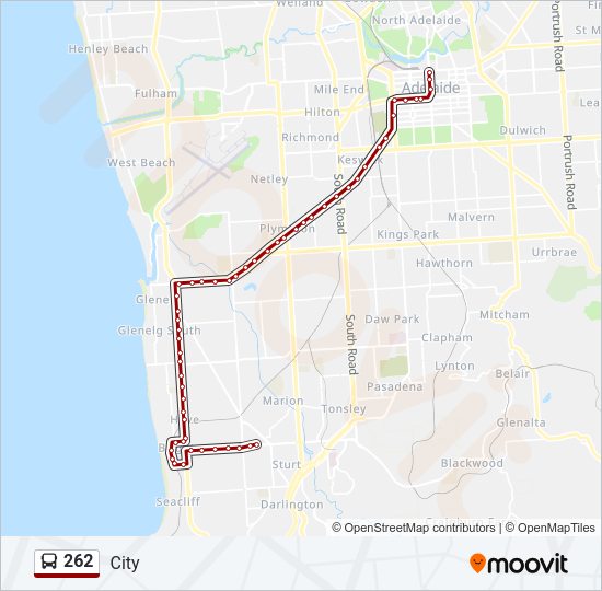 262 Bus Line Map