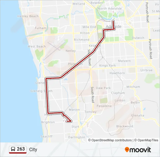 263 Bus Line Map