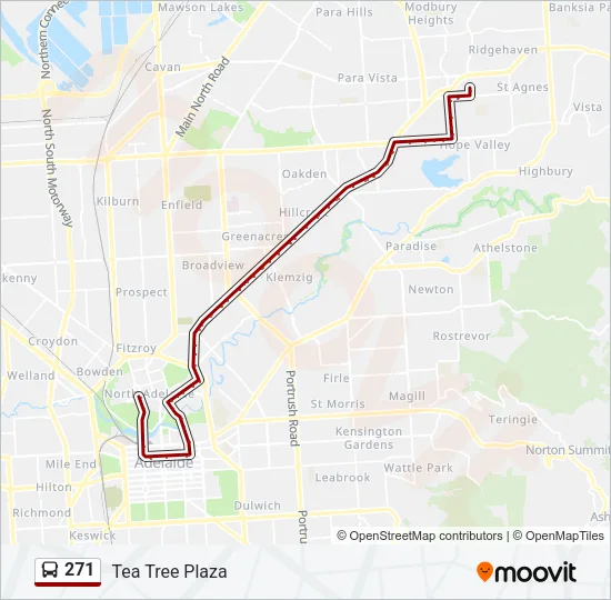 271 Bus Line Map