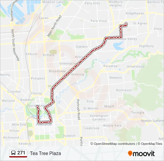 271 Bus Line Map
