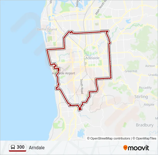 300 Bus Line Map
