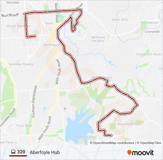 320 bus Line Map