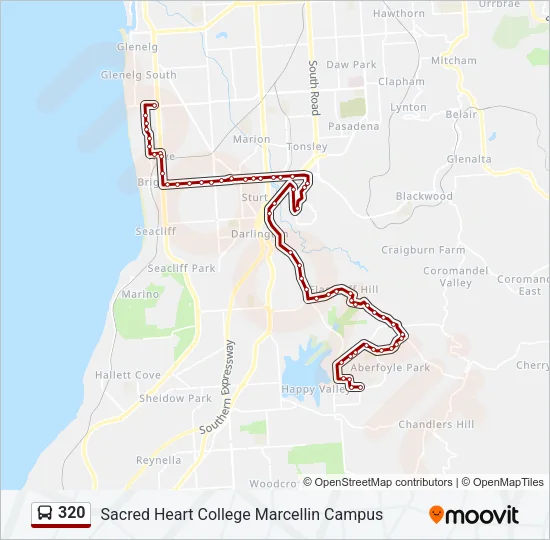 320 Bus Line Map