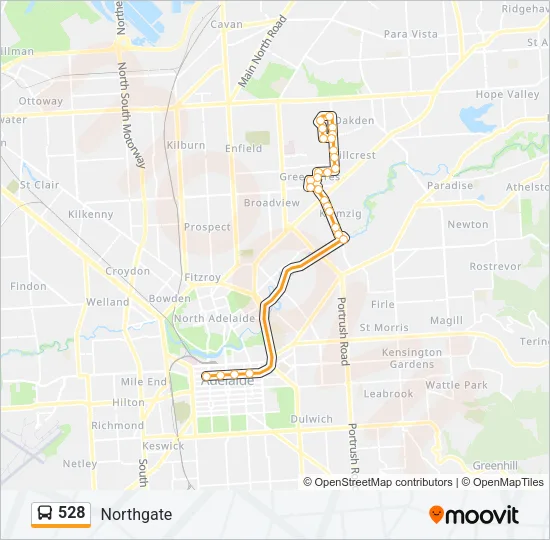 528 Bus Line Map