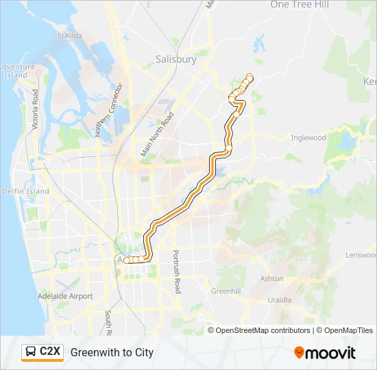 C2X Bus Line Map
