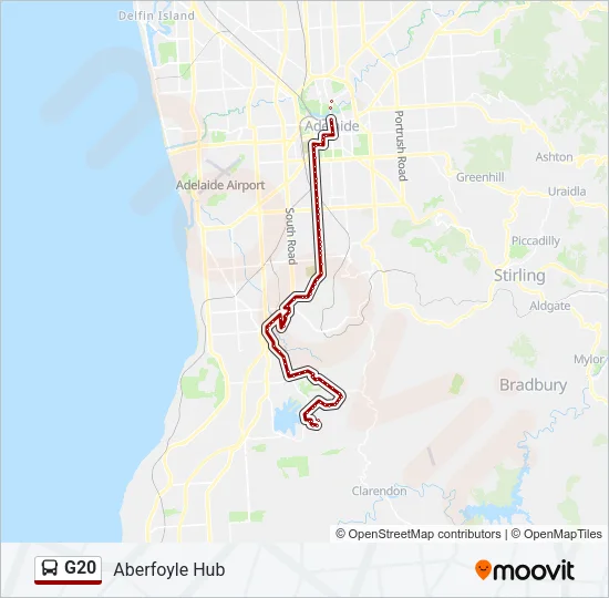G20 Bus Line Map