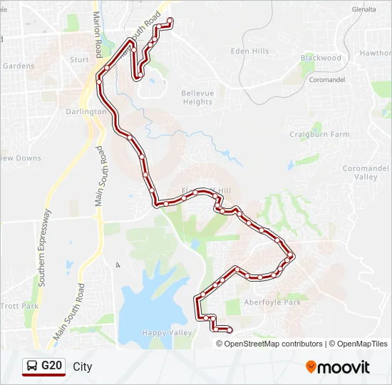 G20 Bus Line Map