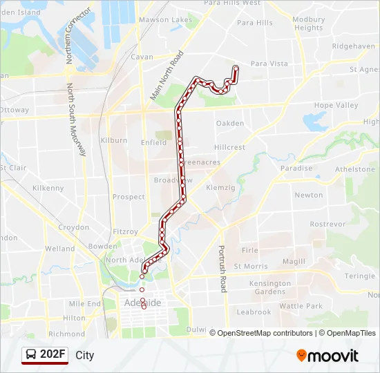 202F Bus Line Map