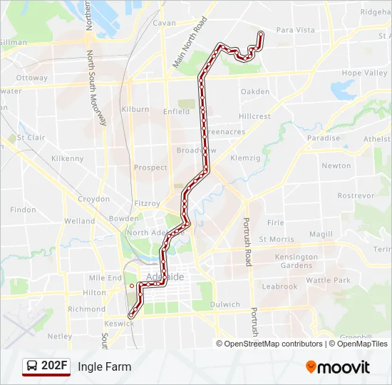 202F Bus Line Map